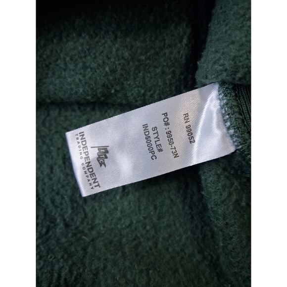 Vtg Gas Drawls Mens size 2X Doom Graffiti Green Grungecore Streetwear Hoodie 90s - Picture 10 of 13